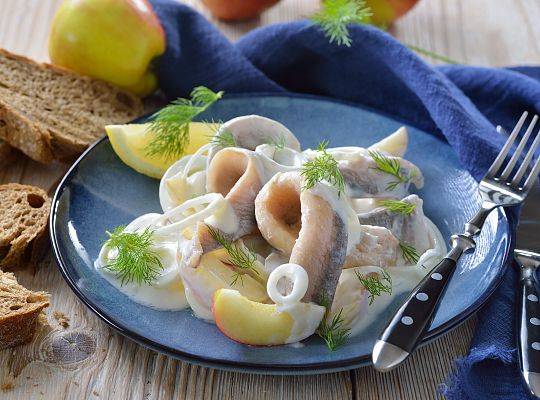Traditional herring with onion